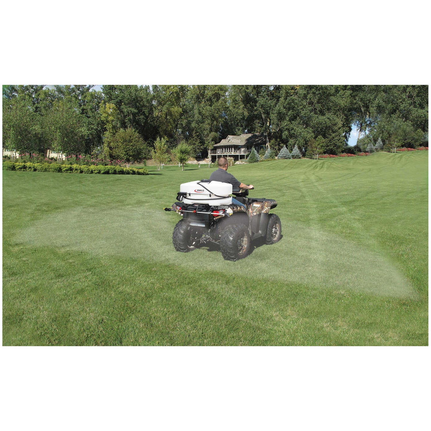 Fimco | 3 Nozzle ATV Broadcast Sprayer | Model LG-3025-QR | Tank Size 25 Gallon | Width 17.5" | Flow Rate 4.5 GPM | For UTVs & ATVs