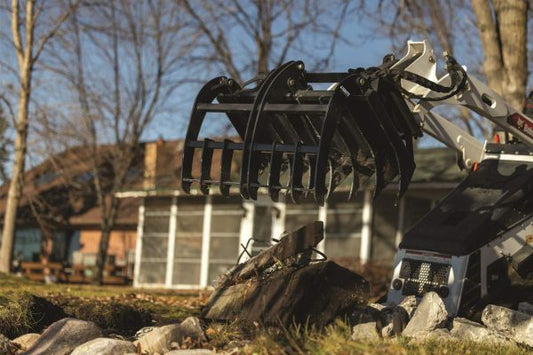 Ignite Attachments Mini Rake Grapple | Width 36" | Horsepower 20–30 HP | Hydraulic Flow 5–15 GPM | For Mini Track Loaders