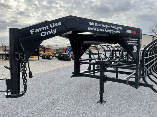 2024 Industrias America Double Wide Hay Trailer | Model 18x4 (Manual Dump) | Cradle Length 36' | 2 x 10,000 lb Spring Axles | Pull Type