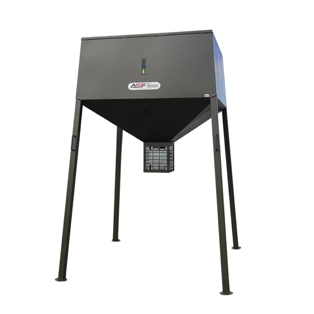 ASF Broadcast Deer Feeder w/solar | Capacity 3,000lb | Power Source 12V Solar Panel & Battery
