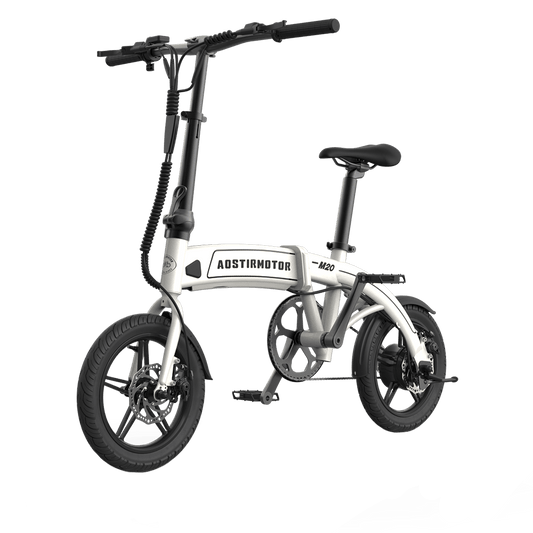 Aostirmotor Lightweight Folding Electric Bike M20 | Motor Power 500W | 300lbs Capacity