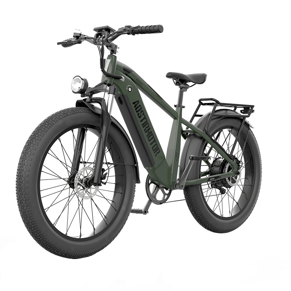 Aostirmotor 52V All-Terrain Electric Bike King | 1000W Brushless Motor | 52V 15Ah Lithium-Ion (Removable) Battery | Capacity 300lbs