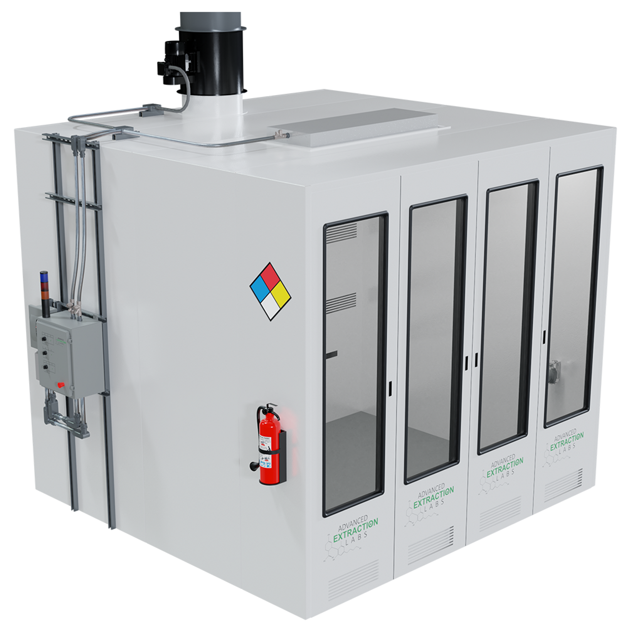 Advanced Extraction Labs Micro Series C1D1/C1D2 Indoor Booth Extraction