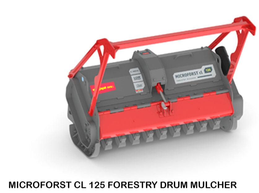 Seppi | Forestry Mulcher with Knives | Microforst CL 125 | Working Width 49" Inches | Hydraulic Flow 13 To 27 GPM | For Compact Track Loaders