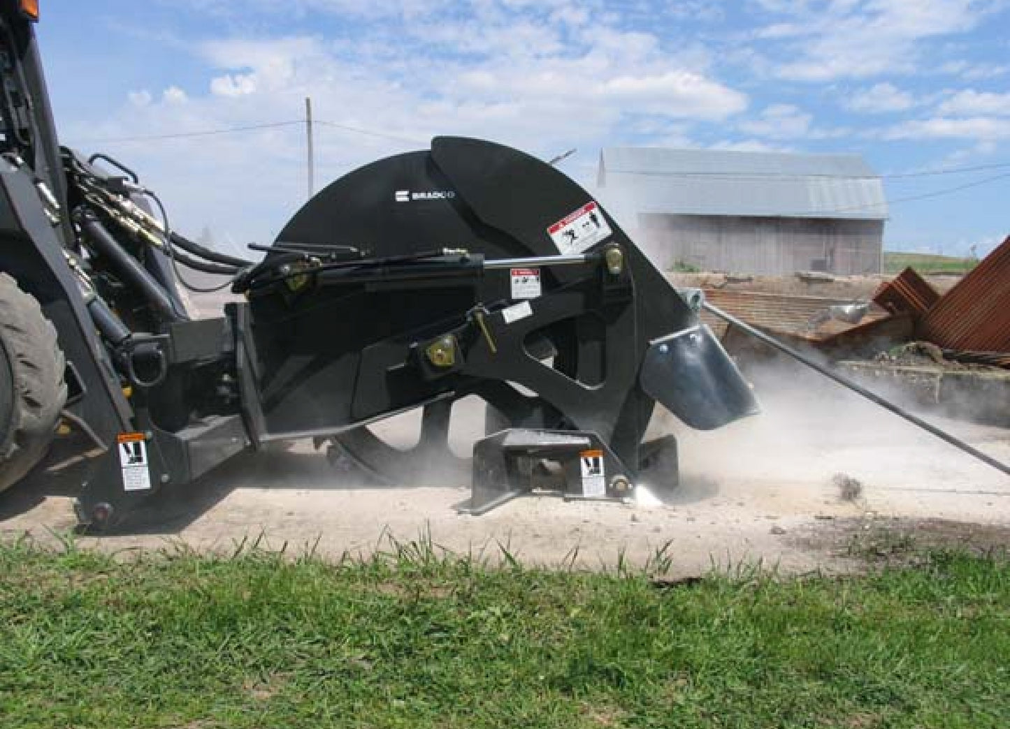 Paladin Rock Saw | Depth 18"-24" | Width 2.5"-4" | Hydraulic Flow Range 22-44 GPM | For Skid Steers