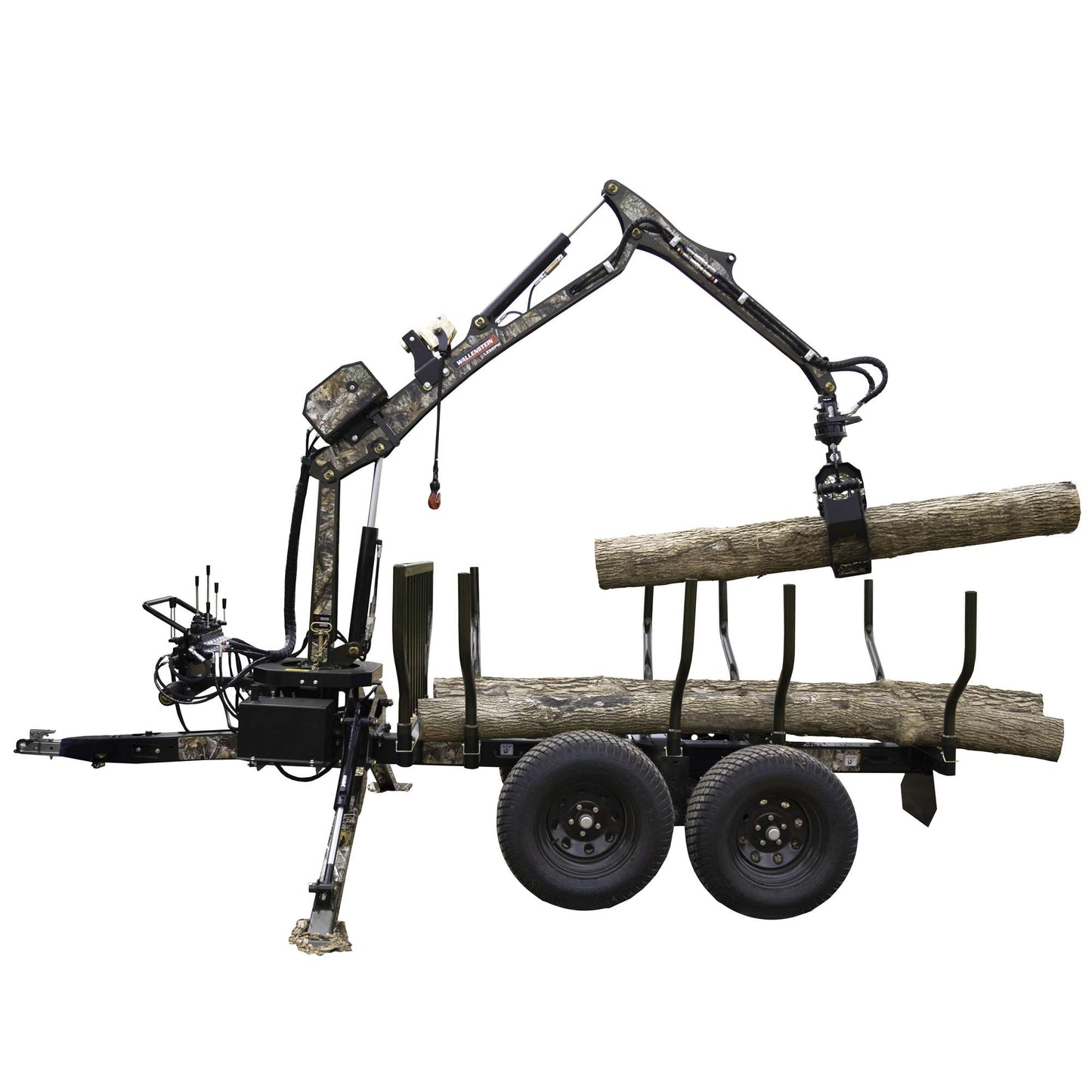 Wallenstein | Log Loader | Models LXT-95 & LXT-115 | Bed Length 96" To 132" | Horsepower 6.5 To 10 HP | For Tractors