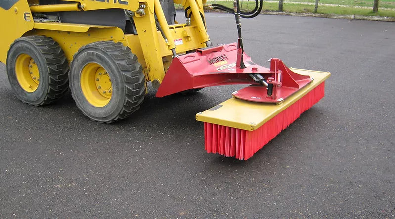 Martatch | Hydraulic Angle Push Broom | Models MAPB Series | Widths 72", 84" & 96" | Hydraulic Flow 8 To 15 GPM | For Skid Steers