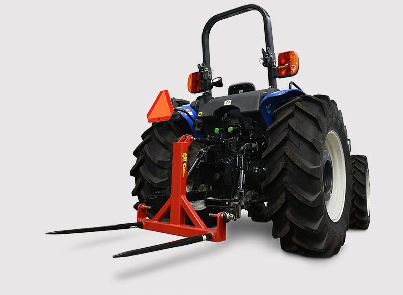 Wifo Equipment Bale Spear Skid Steer ( Double & Single Spare) | Model BSF Series | 2000 LBS Max | For Tractor