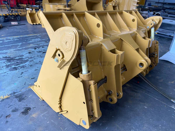 Bedrock Attachments 4-in-1 Multi-Purpose Bucket | Width 96" | Model TLB953-96-1.5-4in1 | Capacity 1.5 m³ | For CAT 953D Wheel Loaders
