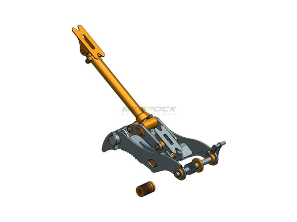 Bedrock Attachments Pin-On Thumb | Model EPT65-PO4T36 | Width 27.6" | Pin Size 65mm | 4 Teeth | Machine Size 12-15 Ton | For Excavators