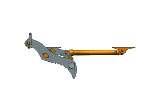 Bedrock Attachments Pin-On Thumb | Model EPT65-PO4T36 | Width 27.6" | Pin Size 65mm | 4 Teeth | Machine Size 12-15 Ton | For Excavators