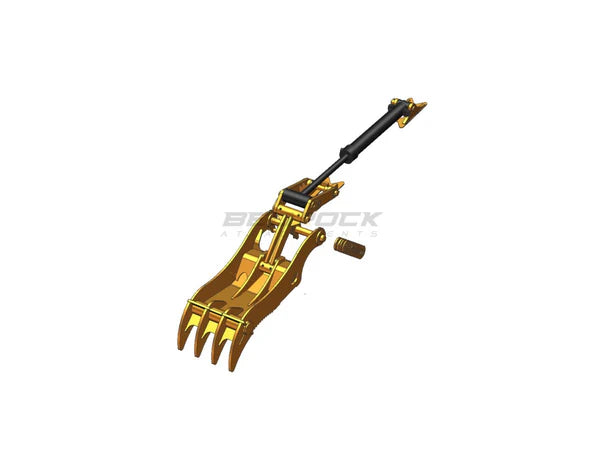 Bedrock Attachments Pin Grabber Thumb | Model EPT70-PG4T36 | Width 27.6" | Pin Size 70mm | 4 Teeth | Machine Size 15-18 Ton | For Excavators