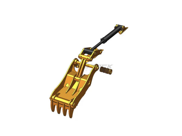 Bedrock Attachments Pin-On Thumb | Model EPT80-PO4T36 | Width 38.2" | Pin Size 80mm | 4 Teeth | Machine Size 20-24 Ton | For Excavators