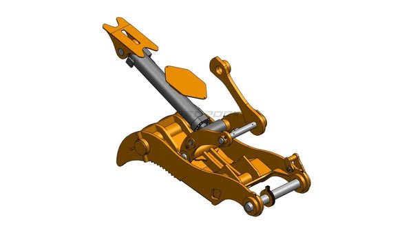 Bedrock Attachments Pin Grabber Thumb | Model ET100-PG4T48 | Width 43.3" | Pin Size 100mm | 4 Teeth | Machine Size 30-36 Ton | For Excavators