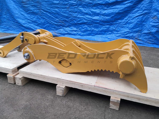 Bedrock Attachments Pin-On Thumb | Model ET65-PO4T36 | Width 26" | Pin Size 65mm | 4 Teeth | Machine Size 12-15 Ton | For Excavators