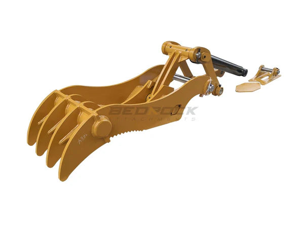 Bedrock Attachments Pin Grabber Thumb | Model ET70-PG4T36 | Width 27.6" | Pin Size 70mm | 4 Teeth | Machine Size 15-18 Ton | For Excavators