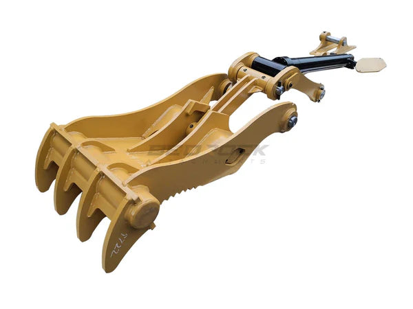 Bedrock Attachments Pin-On Thumb | Model ET65-PO4T36 | Width 26" | Pin Size 65mm | 4 Teeth | Machine Size 12-15 Ton | For Excavators