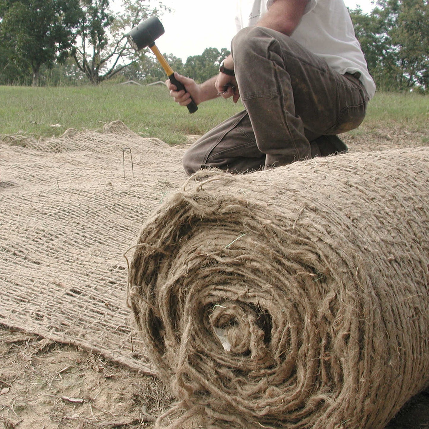 Forestry Supplies Jute Mat Erosion Control Blanket- 4’ x 225’