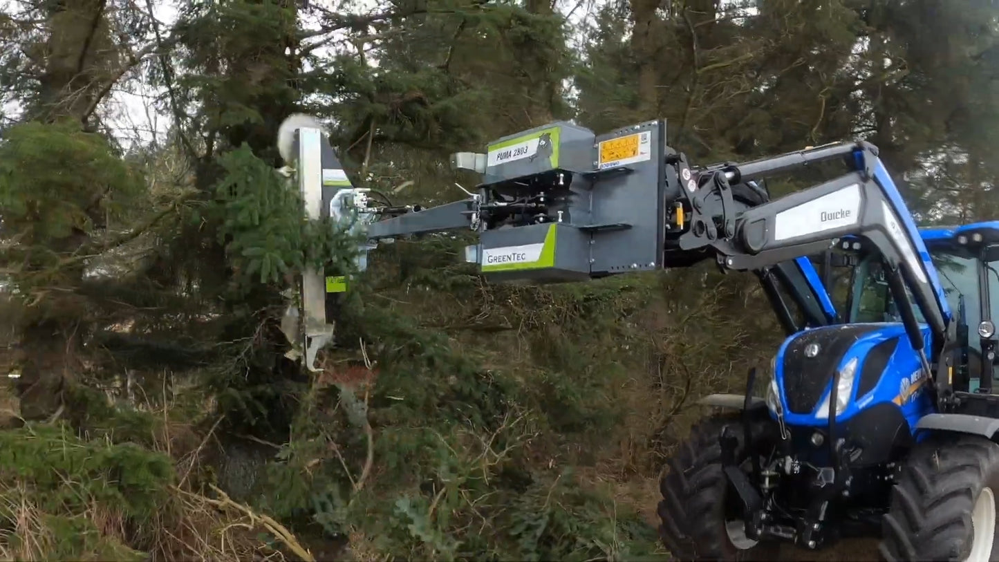 GreenTec Tree Saw | Model LRS-1602 | Working Width 5' 3" Ft | Horsepower 40+ HP | For Tractors