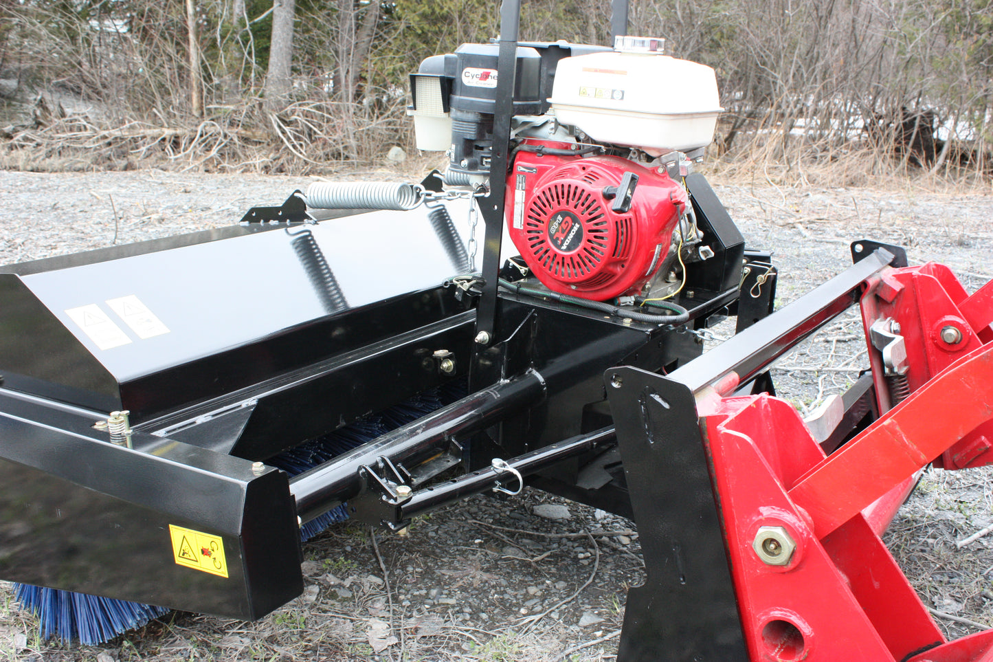 Bercomac 60" Rotary Broom With "Skid Steer" Style Attach | Weight 540 lbs | For Compact & Agricultural Tractor