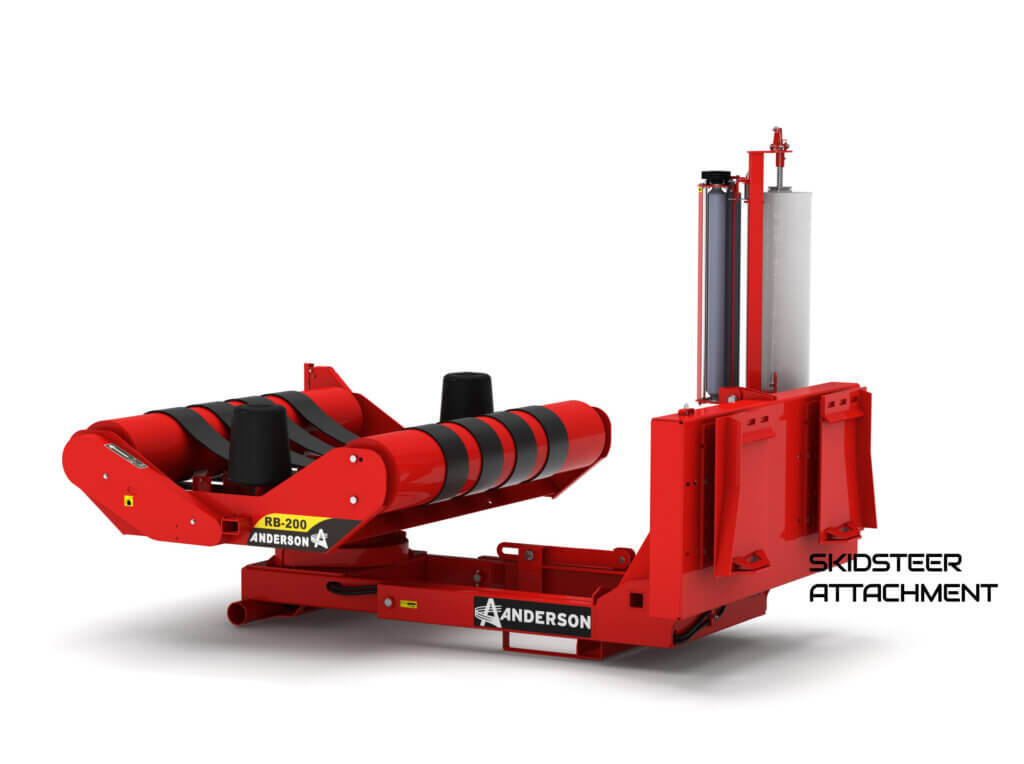 Anderson | Single Bale Wrapper | RB 200/T6-QA200 | Up to 5'6" Bale Height | 30 Bales/Hour | Hydraulic Flow 8 GPM | For Skid Steer