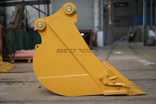 Bedrock Attachments General-Purpose Bucket | Width 32" | Capacity 0.53 CU M | Machine Size 10-14 Tons | For Excavators CAT 312, 313 / Hitachi ZX120