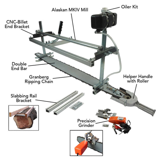 Forestry Supplies Alaskan Saw Mills Mark IV C3 30˝ Saw Mill Package