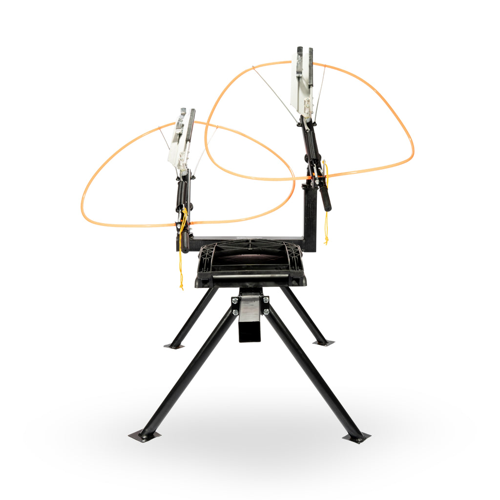 Do All Traps Double-Head Full Cock Trap Thrower | Model DT500 | Launches Up to 4 Clay Targets | 3-Pivot Mount System | 80-Yard Range