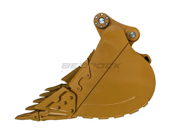 Bedrock Attachments Heavy-Duty Bucket & Adjuster GP | Width 42" | Capacity 1.12 CU M | Machine Size 24-30 Tons | For Excavators CAT 323F, 324D/E, 326D2/F, 329D/E/F, 330D2/F, 335F