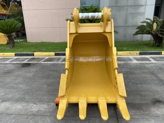 Bedrock Attachments Heavy-Duty Bucket & Adjuster GP | Width 42-Inch | Capacity 1.34 CU M | Machine Size 45-55 Tons | For Excavators CAT 349