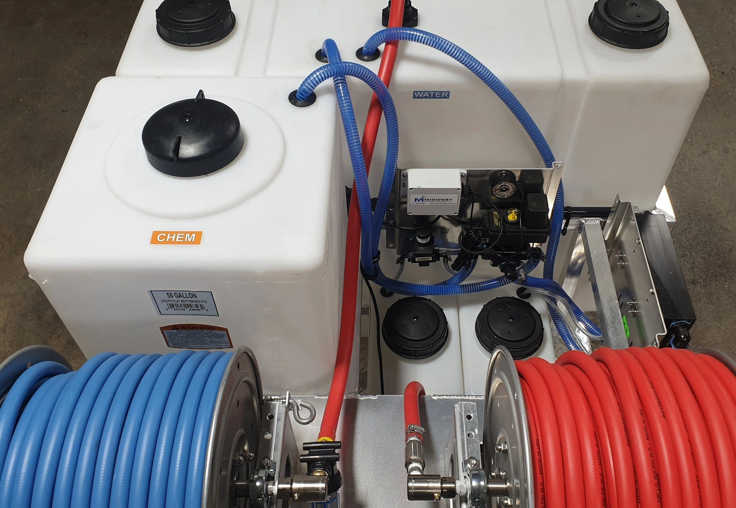 MWE Cyclone Soft Wash Skid System | Gallon Capacity 55 & 100 | Flow Rate 7.0 GPM
