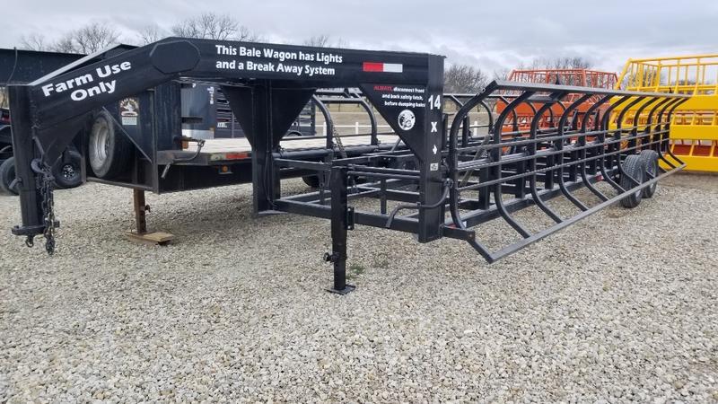 2024 Industrias America Double Wide Hay Trailer | Model 14x4 (Manual Jack Dump) | Length 28' | Pull Type