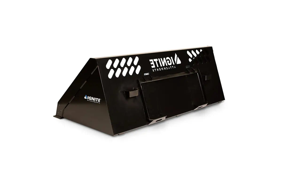 Ignite Attachments Light Material Snow Bucket | Width 84" | Capacity 43.92 Cu. Ft. | Hydraulic Flow Range 13–25 GPM | For Skid Steers