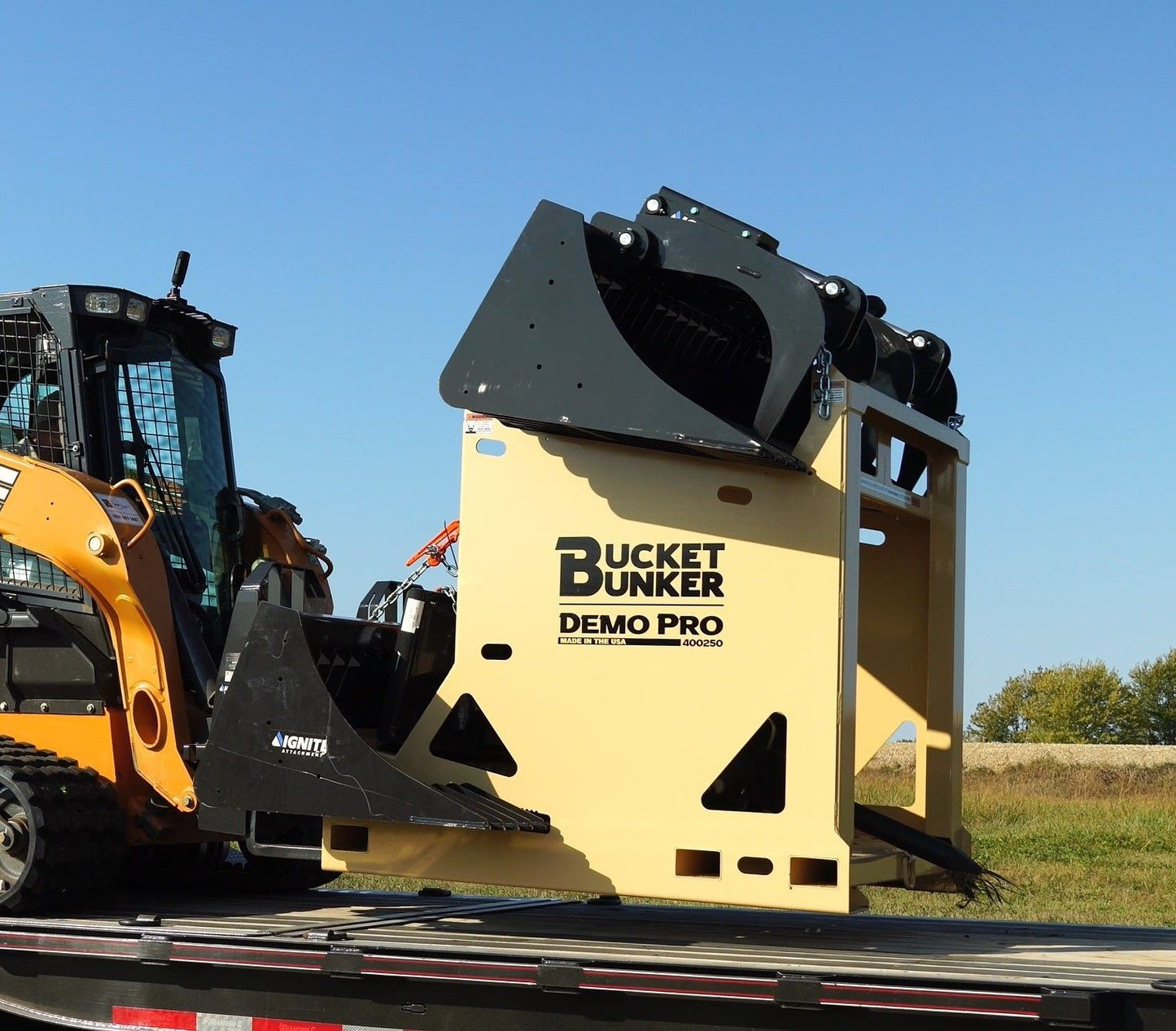 Bucket Bunker Demo PRO | Width 48" | Length 60" | Hydraulic Flow Range 15-30 GPM | For Skid Steers