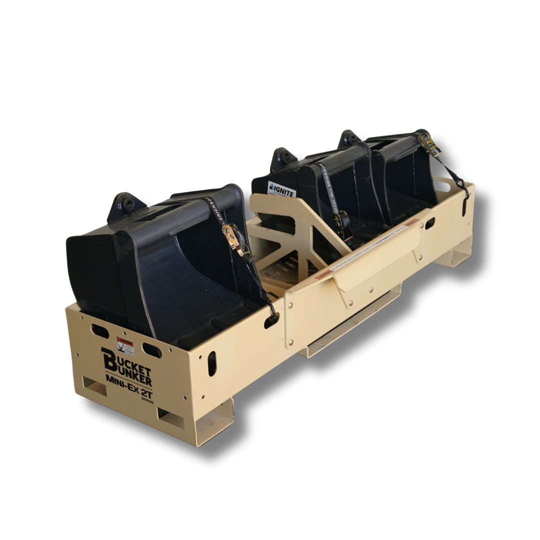 Bucket Bunker Mini-EX 6T & Mini-EX 2T | Width 29" & 45" | Max Bucket Size 36" | Machine Size 1.5-6 Tons | For Excavators