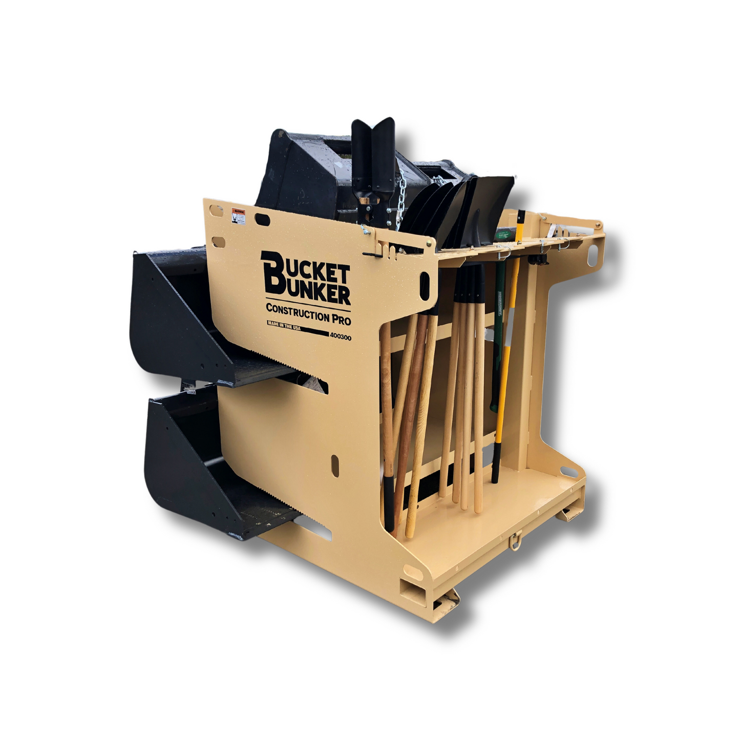 Bucket Bunker Construction PRO | Width 48" | Length 48" | Hydraulic Flow Range 15-25 GPM | Machine Size 3-6 Tons | For Skid Steers & Mini Excavators