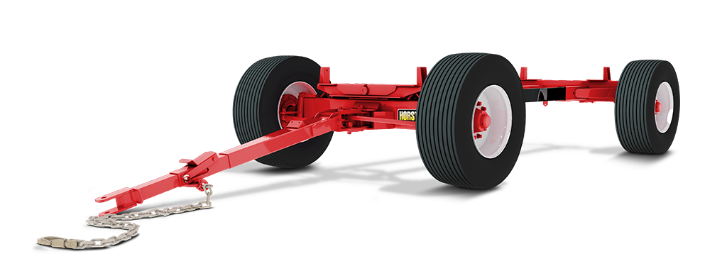 Horst Wagons 4-Wheel Heavy-Duty Wagon Gears | Model 365 & 365E | Capacity 20 Tons | Wheelbase Adjustable 10' 7" - 12' 1" | For Agricultural Transport & Forage/Grain Box Applications