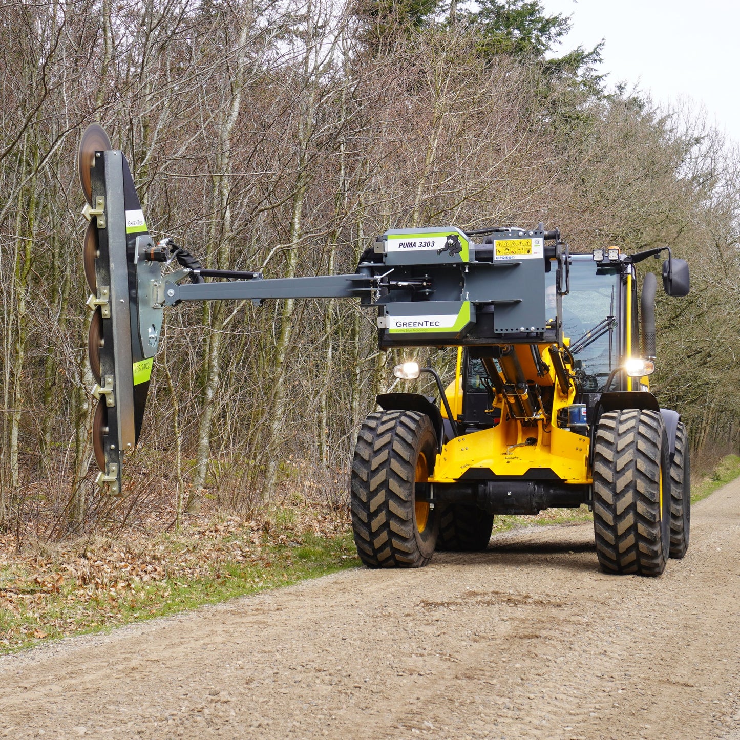 GreenTec Limb Trimmer | Model Multi Carrier Puma 3303 | Transport Width 7'3" Ft | Oil Flow 13.2 GPM | For Loader