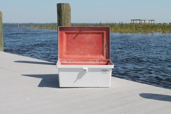 RIO MARINE CUSTOMS | Sea Line Dock Box | Model SLDB10 | 25" W x 12" H x 17" D | Standard Duty | Compact Utility Storage | Universal Dock