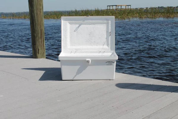 RIO MARINE CUSTOMS | Dock Box | Model CM00-S | 25" W x 12" H x 17" D | Heavy-Duty Marine-Grade Storage | Universal Dock