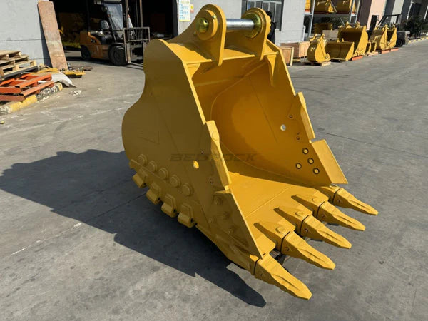 Bedrock Attachments Heavy-Duty Bucket | Model EB330DHD-48-1.42 | Width 48-Inch | Capacity 1.42 CU M | Machine Size 30-40 Tons | For Excavators CAT 330