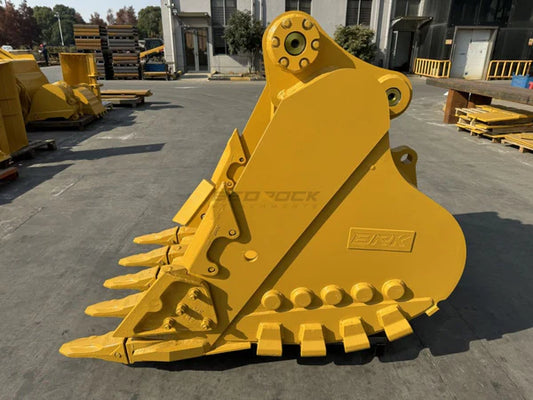 Bedrock Attachments Heavy-Duty Bucket | Model EB330DHD-48-1.42 | Width 48-Inch | Capacity 1.42 CU M | Machine Size 30-40 Tons | For Excavators CAT 330