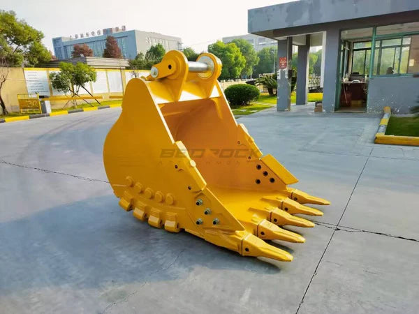 Bedrock Attachments Heavy-Duty Bucket & Adjuster GP | Width 48-Inch | Capacity 1.41 CU M | Machine Size 30-40 Tons | For Excavators CAT 336D/E/F