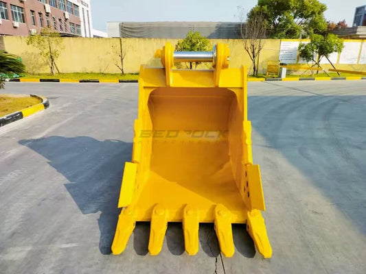 Bedrock Attachments Heavy-Duty Bucket & Adjuster GP | Width 48-Inch | Capacity 1.41 CU M | Machine Size 30-40 Tons | For Excavators CAT 336D/E/F