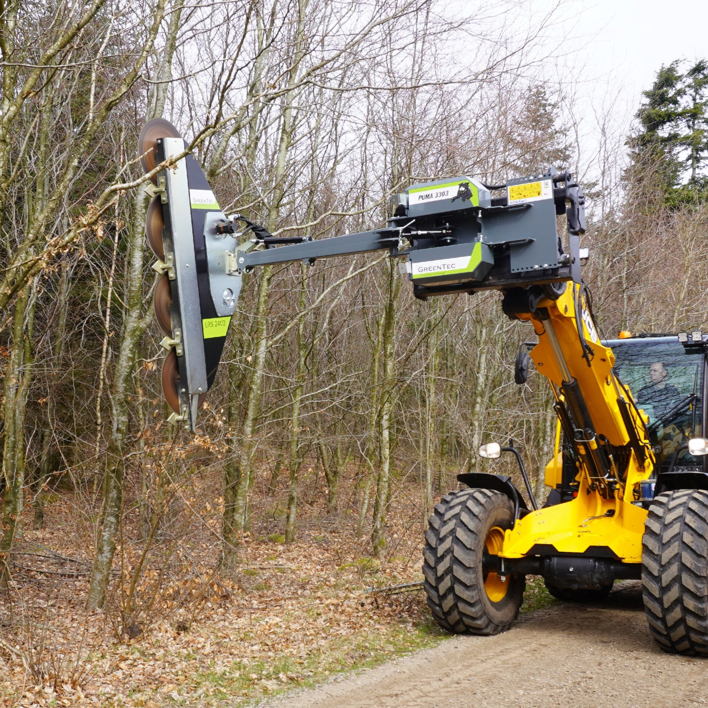 GreenTec Tree Saw | Model LRS-2402 | Working Width 7’ 10” Ft | Horsepower 50+ HP | For Tractors