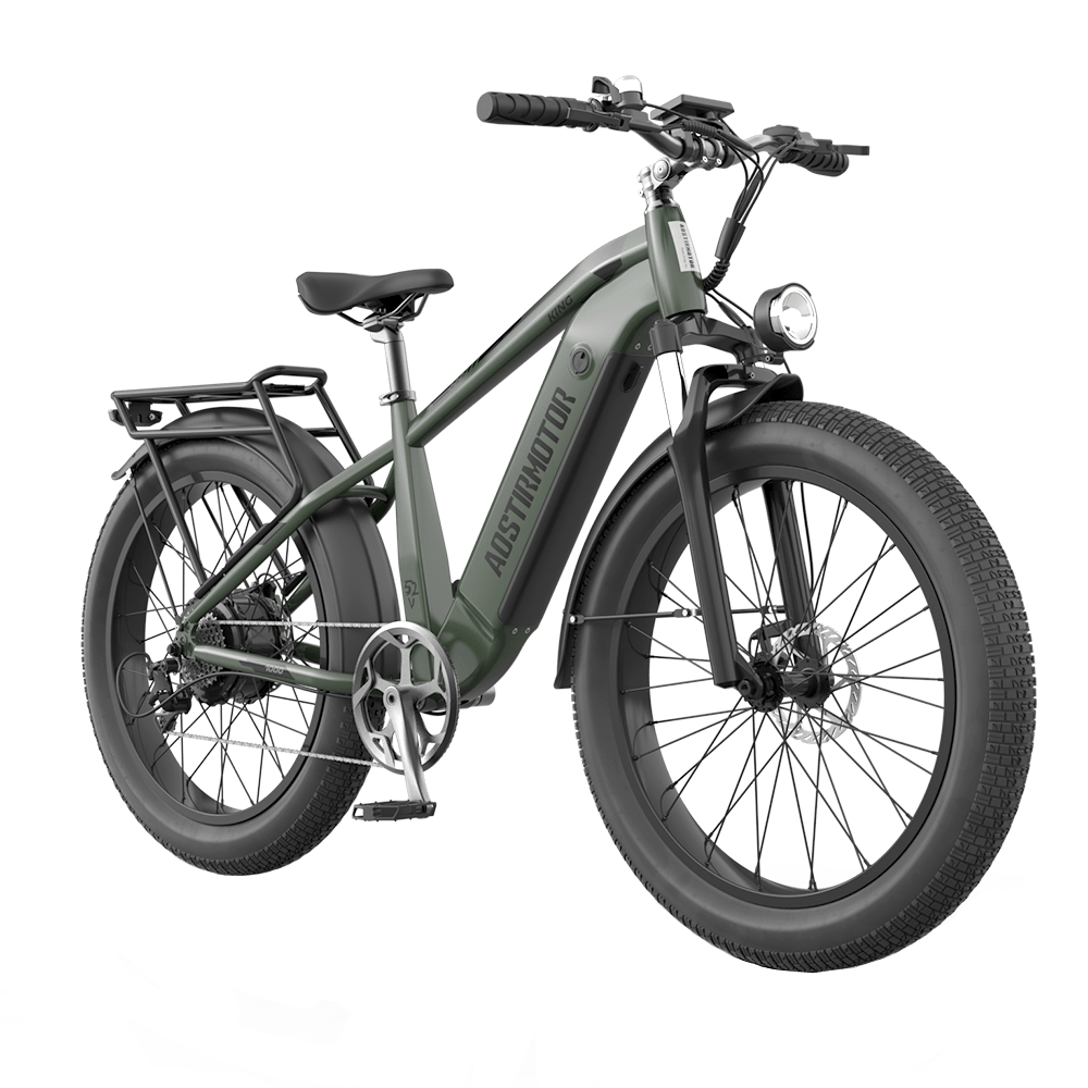 Aostirmotor 52V All-Terrain Electric Bike King | 1000W Brushless Motor | 52V 15Ah Lithium-Ion (Removable) Battery | Capacity 300lbs