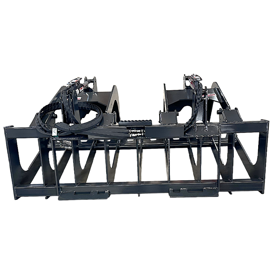 STOUT | HD Brush & Root Grapple | 8" Tine Spacing | Model 72" Width | Hydraulic Flow 15–25 GPM | 22–30 kW / 30–40 HP|For Skid Steer