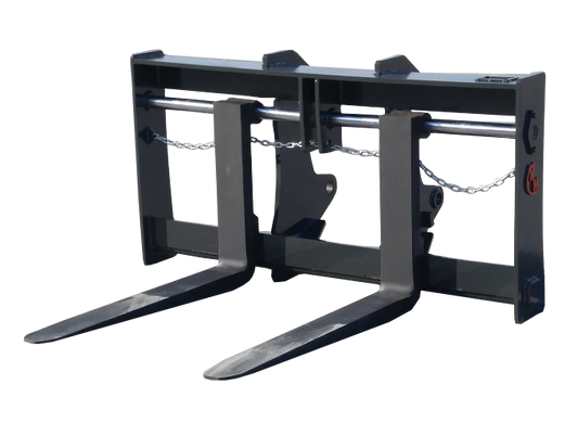NM Attachment Pallet Forks | Model PF Series | Working Width 54",60",72" & 84" | Class 50-175 | Machine Size 10,000–40,000 lbs | For Wheel Loader