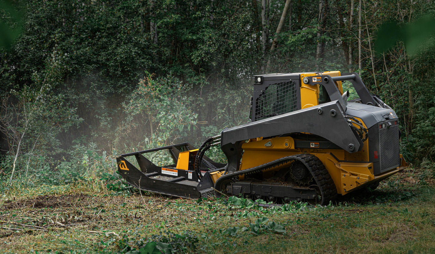 Erskine Industrial Direct Drive Heavy Duty Brush Mower | Model BM-72HD | Overall Width 77" inches | Flow Rate 30-42 GPM | For Skid Steer