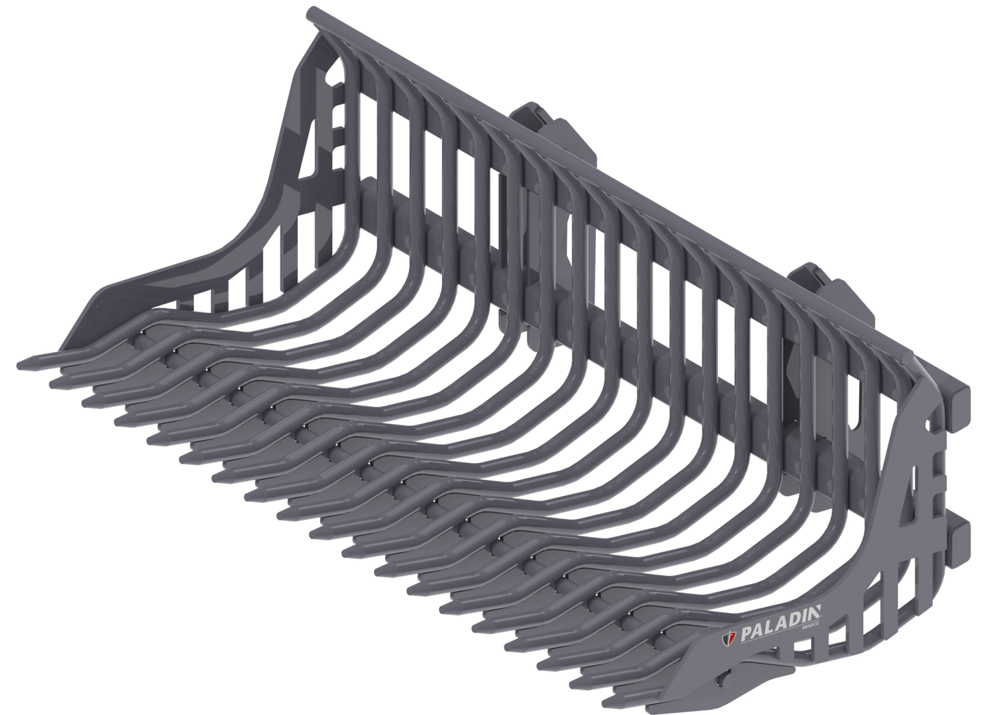 Paladin Rock Bucket (Universal Mount) | 1.125” Tine | Width 42" | 8-15 GPM | For Mini Skid Steer